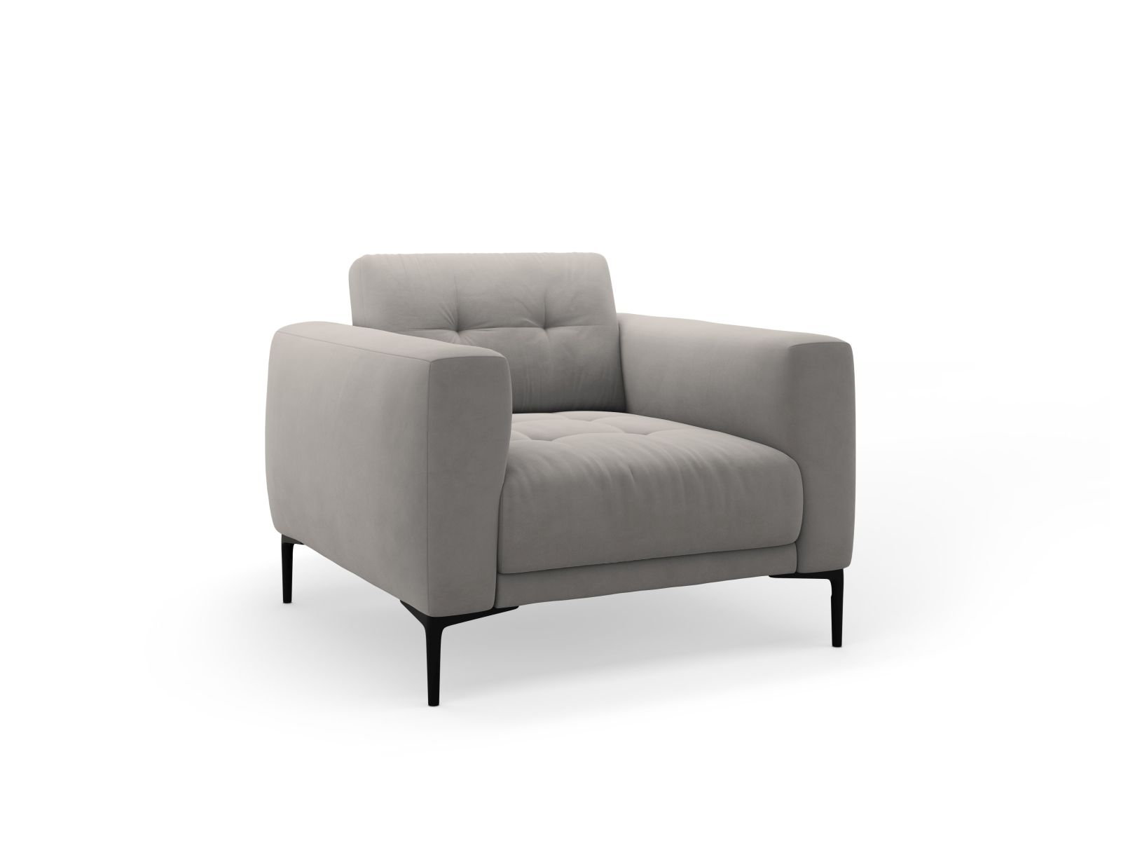 Velvet Armchair, "Bemy", 1 Seat, 87x85x85