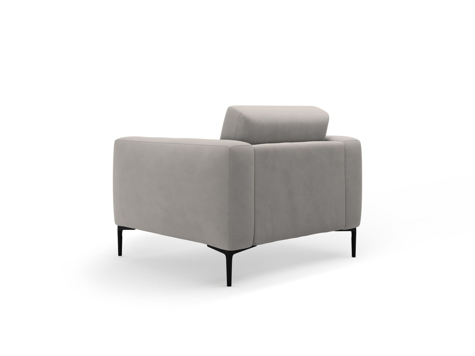 Velvet Armchair, "Bemy", 1 Seat, 87x85x85