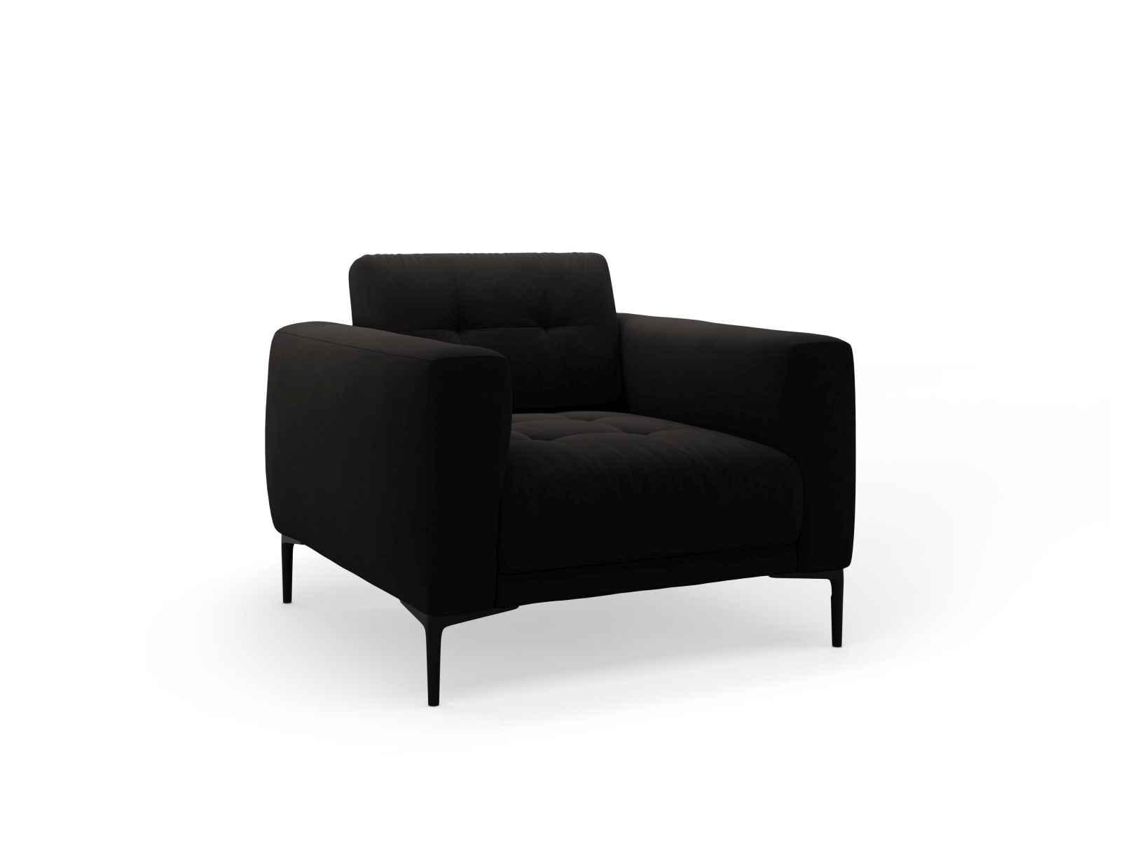 Velvet Armchair, "Bemy", 1 Seat, 87x85x85