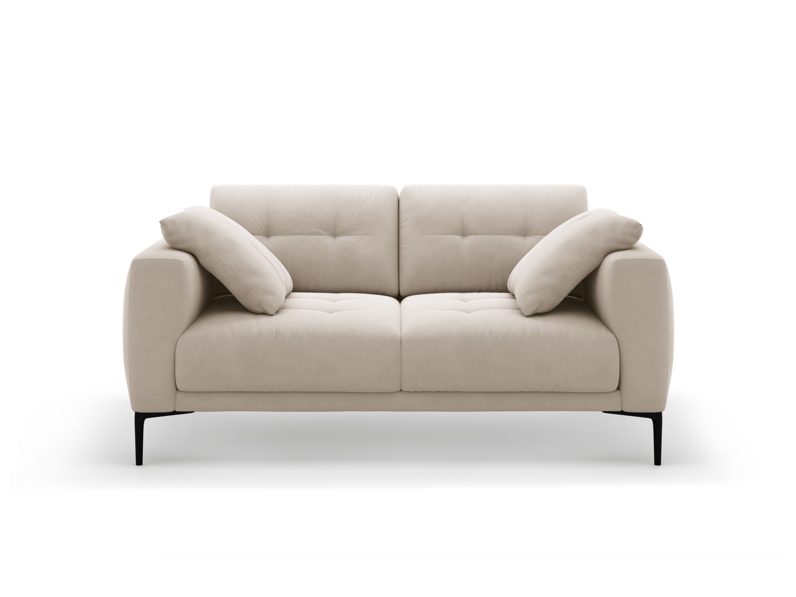 Velvet Sofa, "Bemy", 2 Seats, 161x102x86