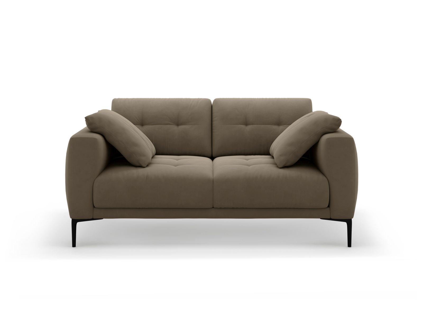 Velvet Sofa, "Bemy", 2 Seats, 161x102x86