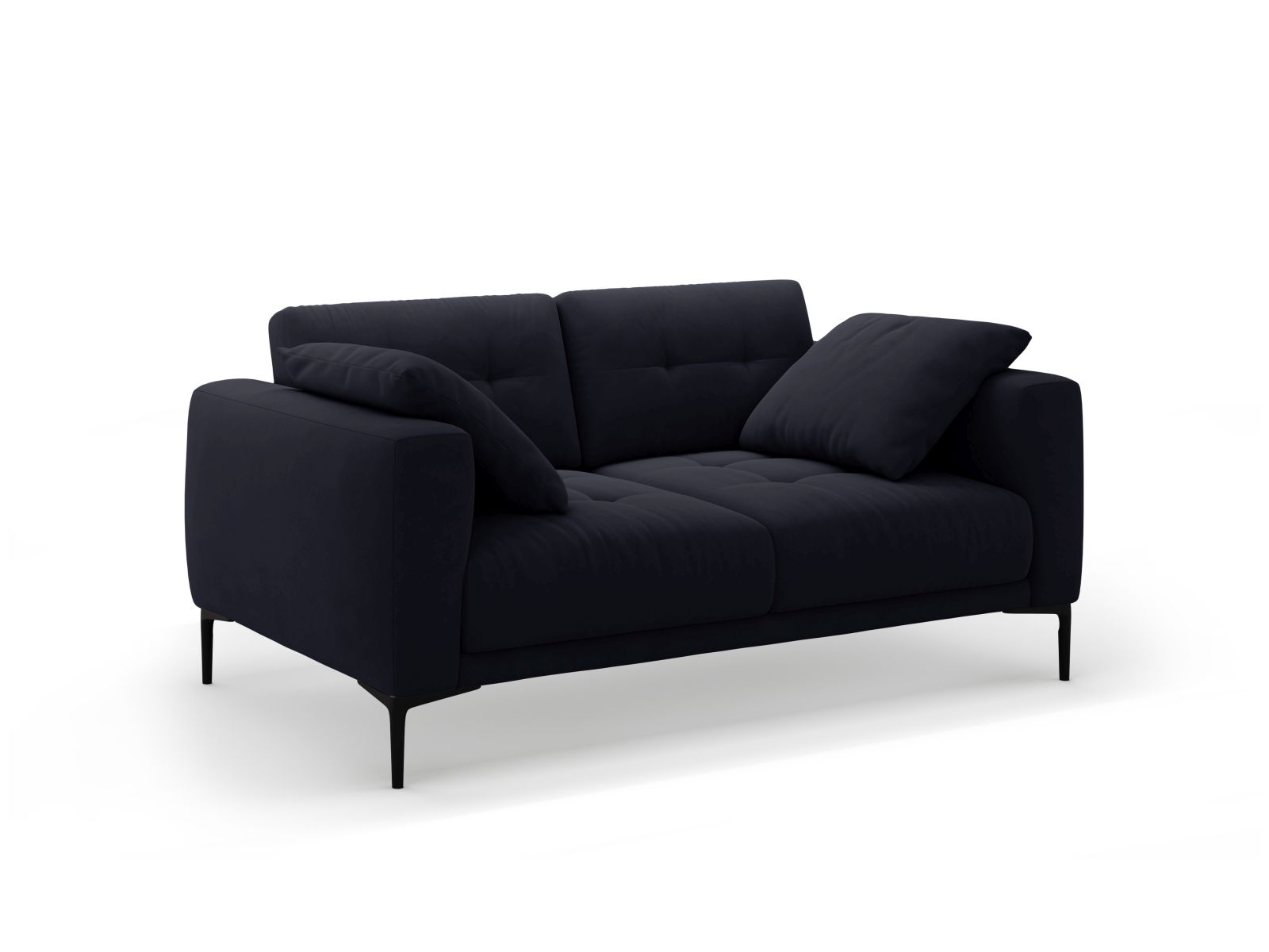 Velvet Sofa, "Bemy", 2 Seats, 161x102x86