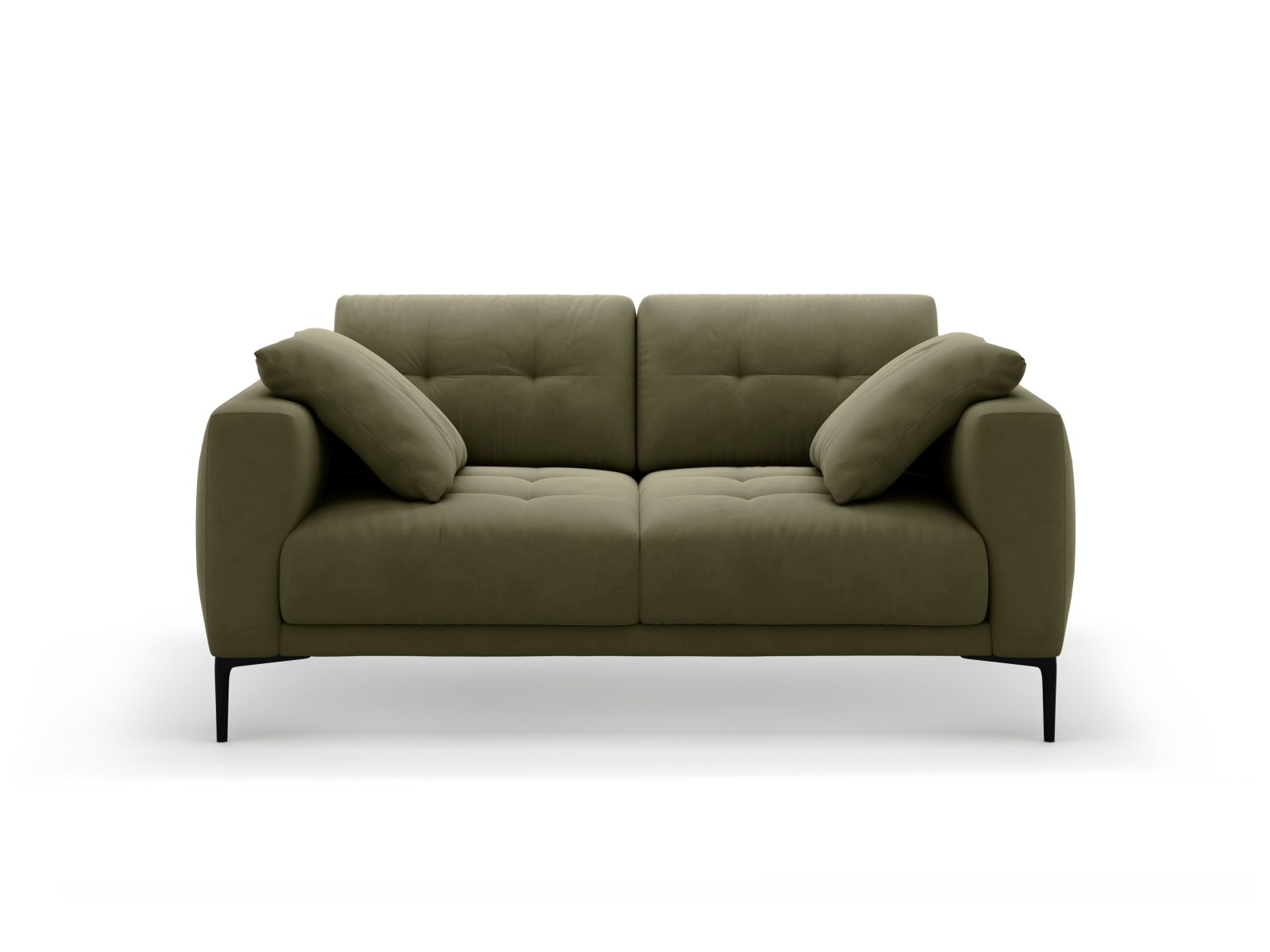 Velvet Sofa, "Bemy", 2 Seats, 161x102x86