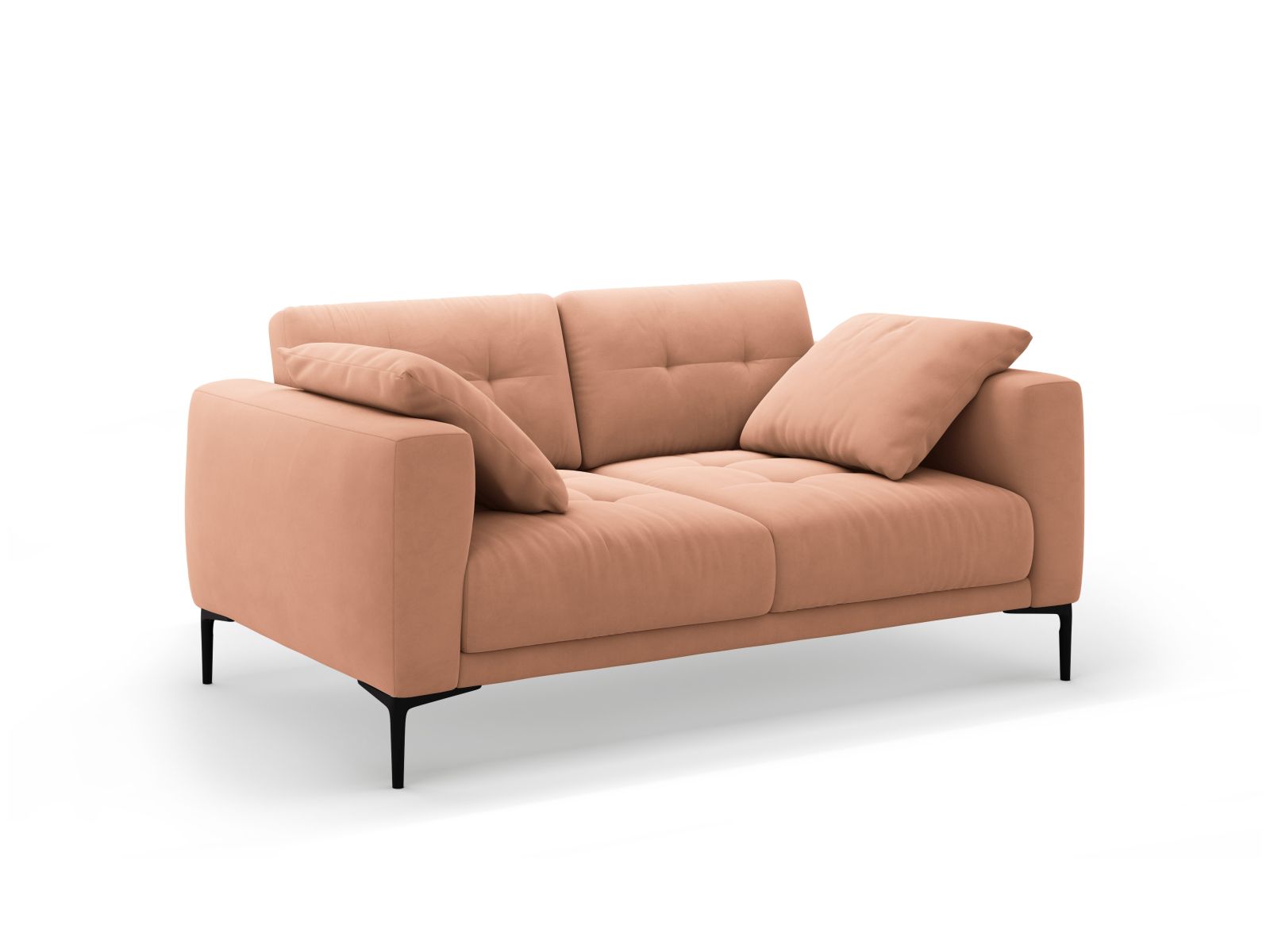 Velvet Sofa, "Bemy", 2 Seats, 161x102x86