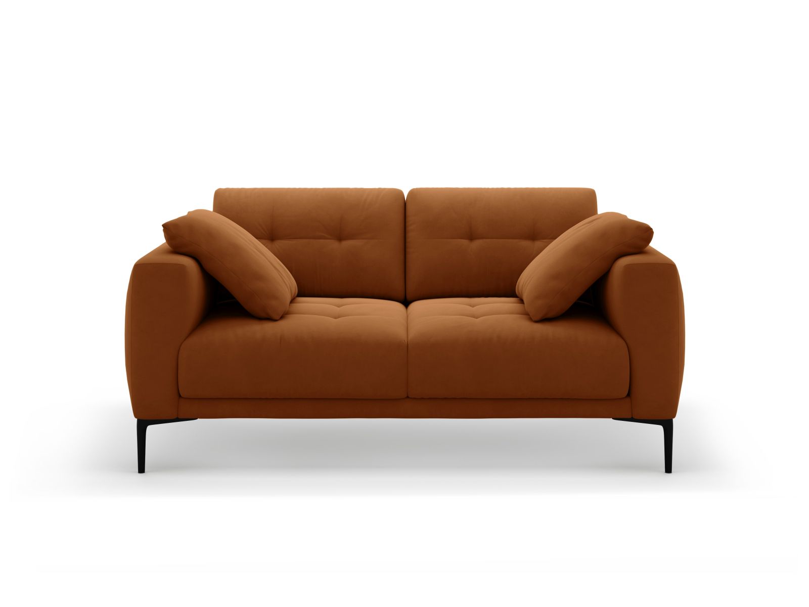 Velvet Sofa, "Bemy", 2 Seats, 161x102x86