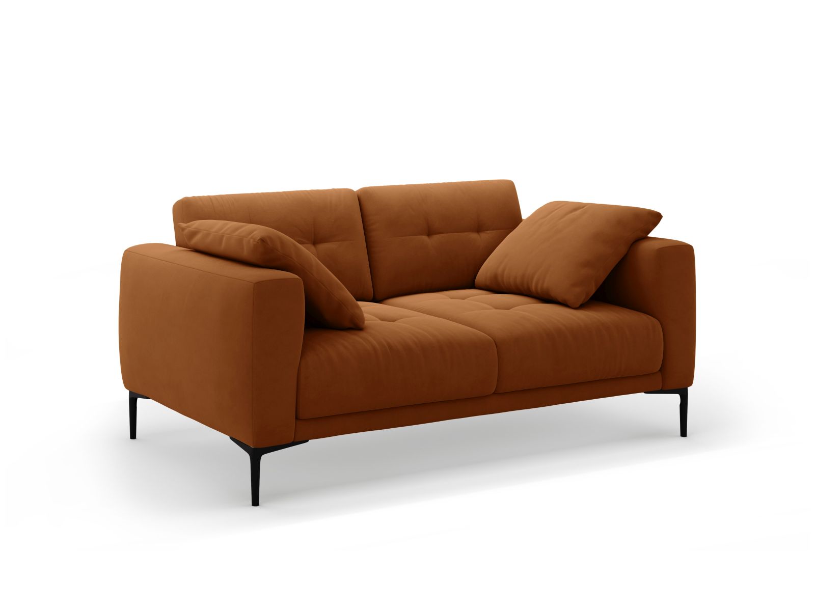 Velvet Sofa, "Bemy", 2 Seats, 161x102x86