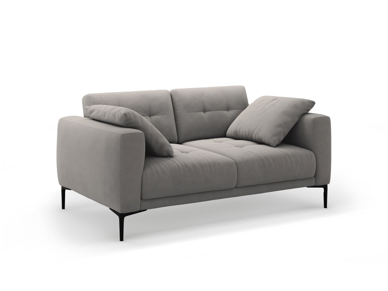 Velvet Sofa, "Bemy", 2 Seats, 161x102x86