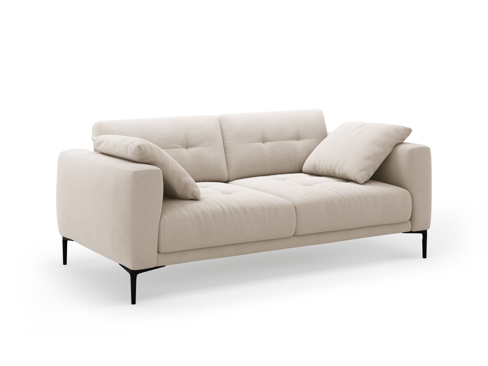 Velvet Sofa, "Bemy", 3 Seats, 191x102x86