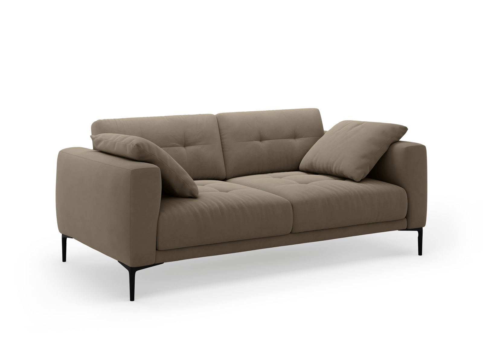 Velvet Sofa, "Bemy", 3 Seats, 191x102x86