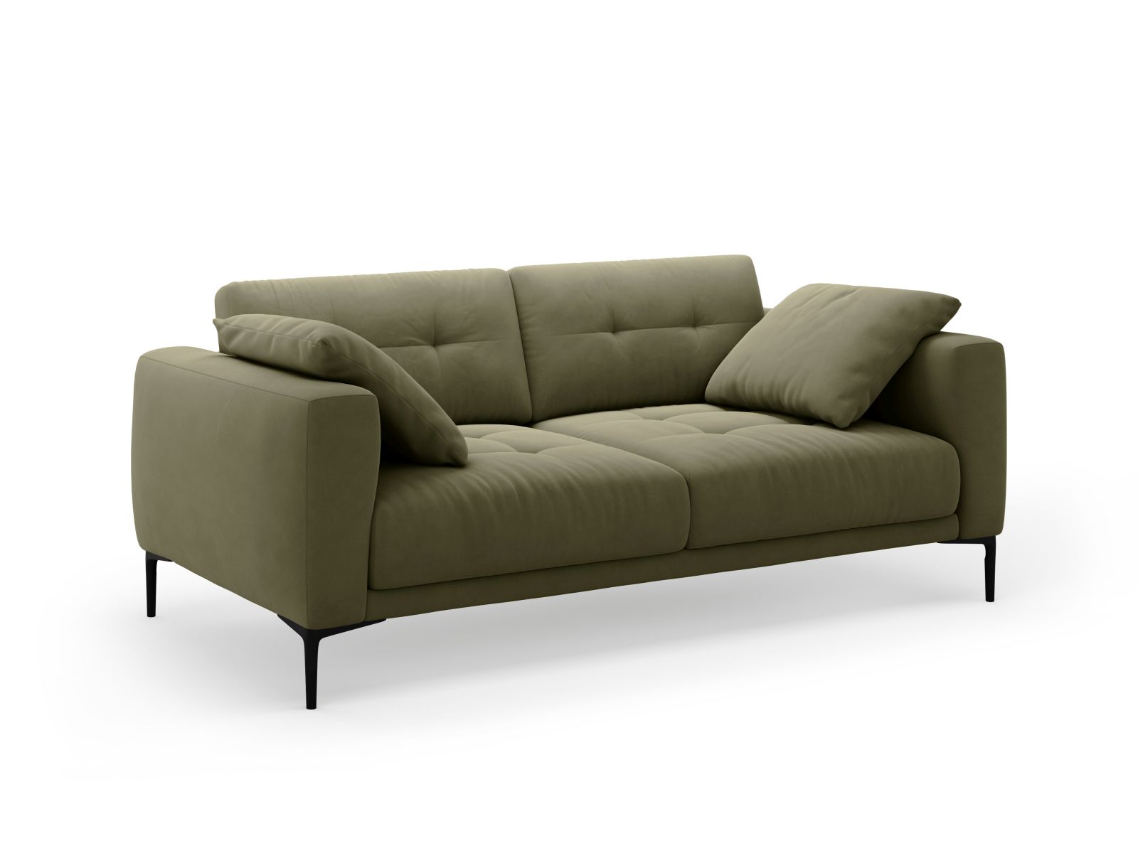 Velvet Sofa, "Bemy", 3 Seats, 191x102x86