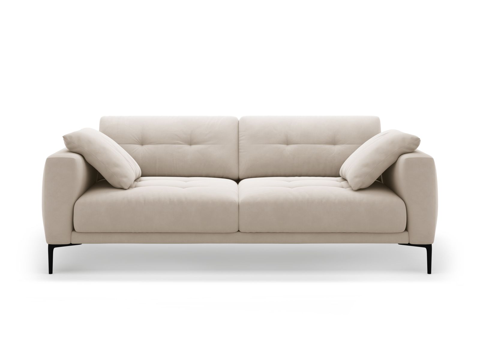 Velvet Sofa, "Bemy", 4 Seats, 221x102x86