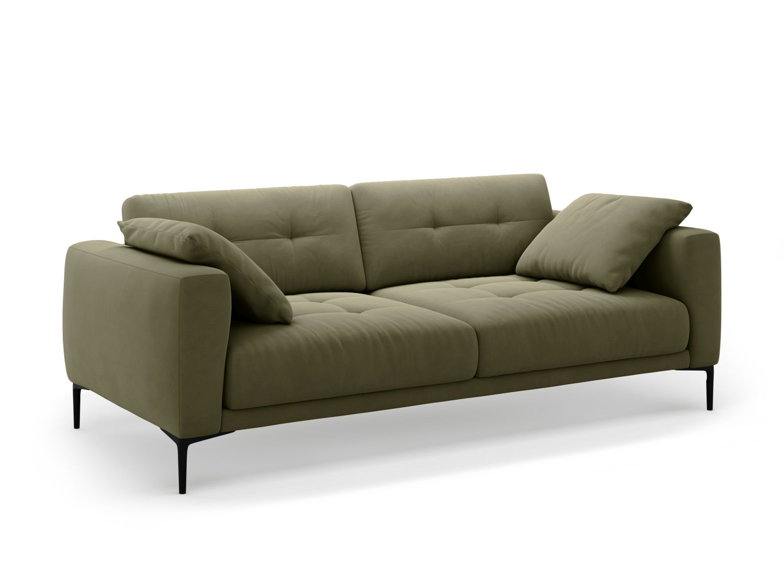 Velvet Sofa, "Bemy", 4 Seats, 221x102x86
