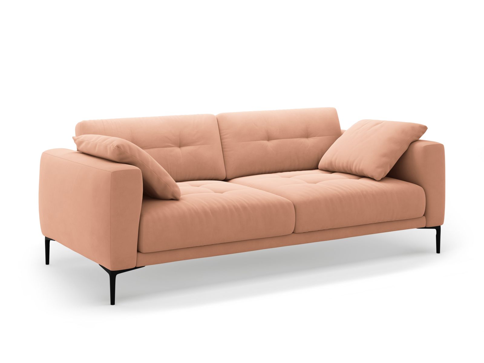 Velvet Sofa, "Bemy", 4 Seats, 221x102x86