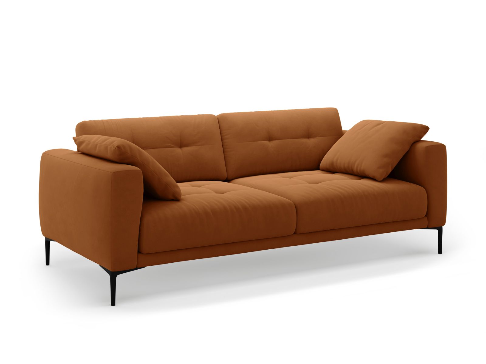 Velvet Sofa, "Bemy", 4 Seats, 221x102x86