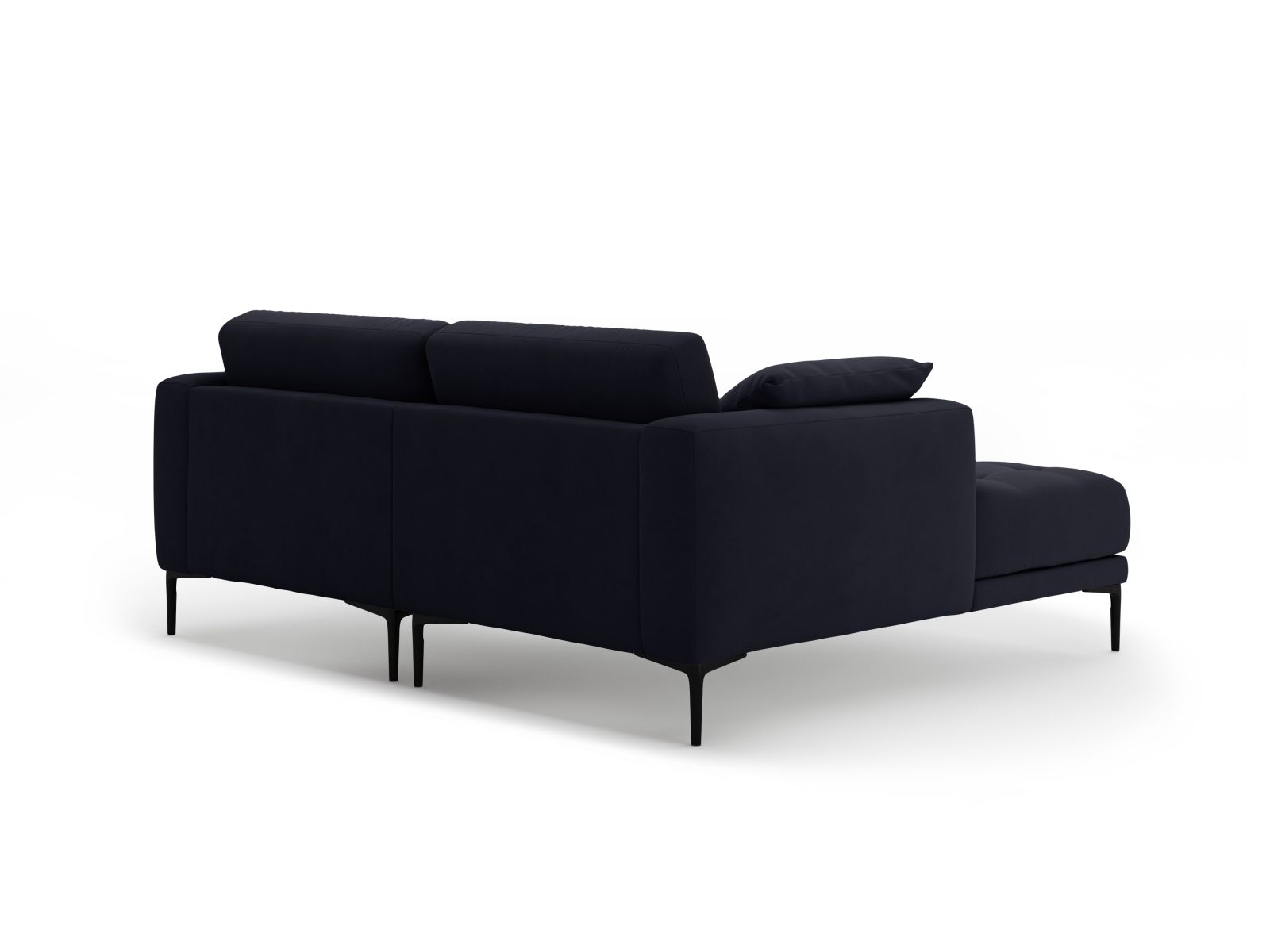 Left Velvet Sofa, "Bemy", 2 Seats, 205x174x86