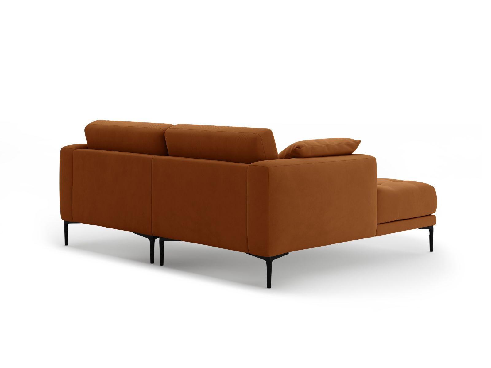Left Velvet Sofa, "Bemy", 2 Seats, 205x174x86