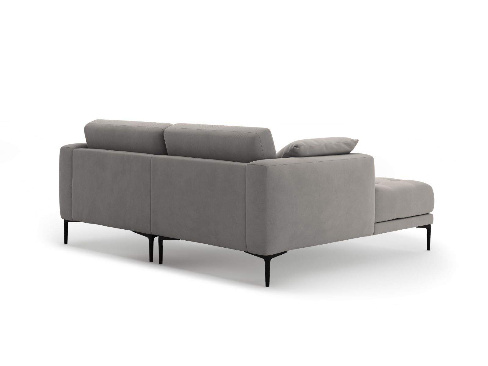 Left Velvet Sofa, "Bemy", 2 Seats, 205x174x86