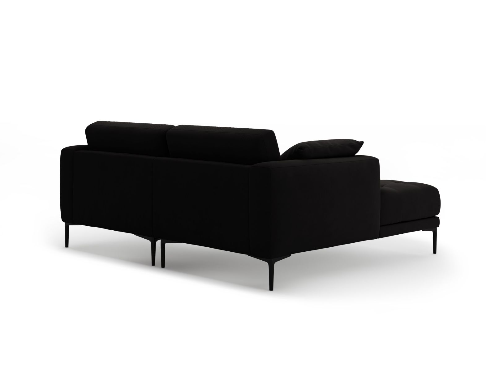 Left Velvet Sofa, "Bemy", 2 Seats, 205x174x86
