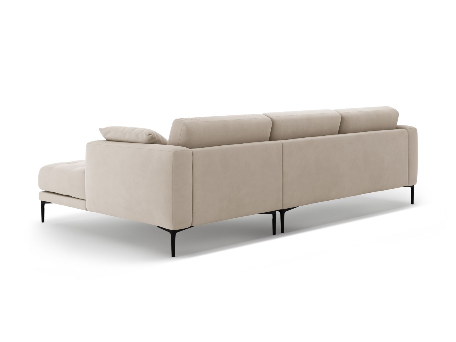 Right Velvet Sofa, "Bemy", 3 Seats, 291x174x86
