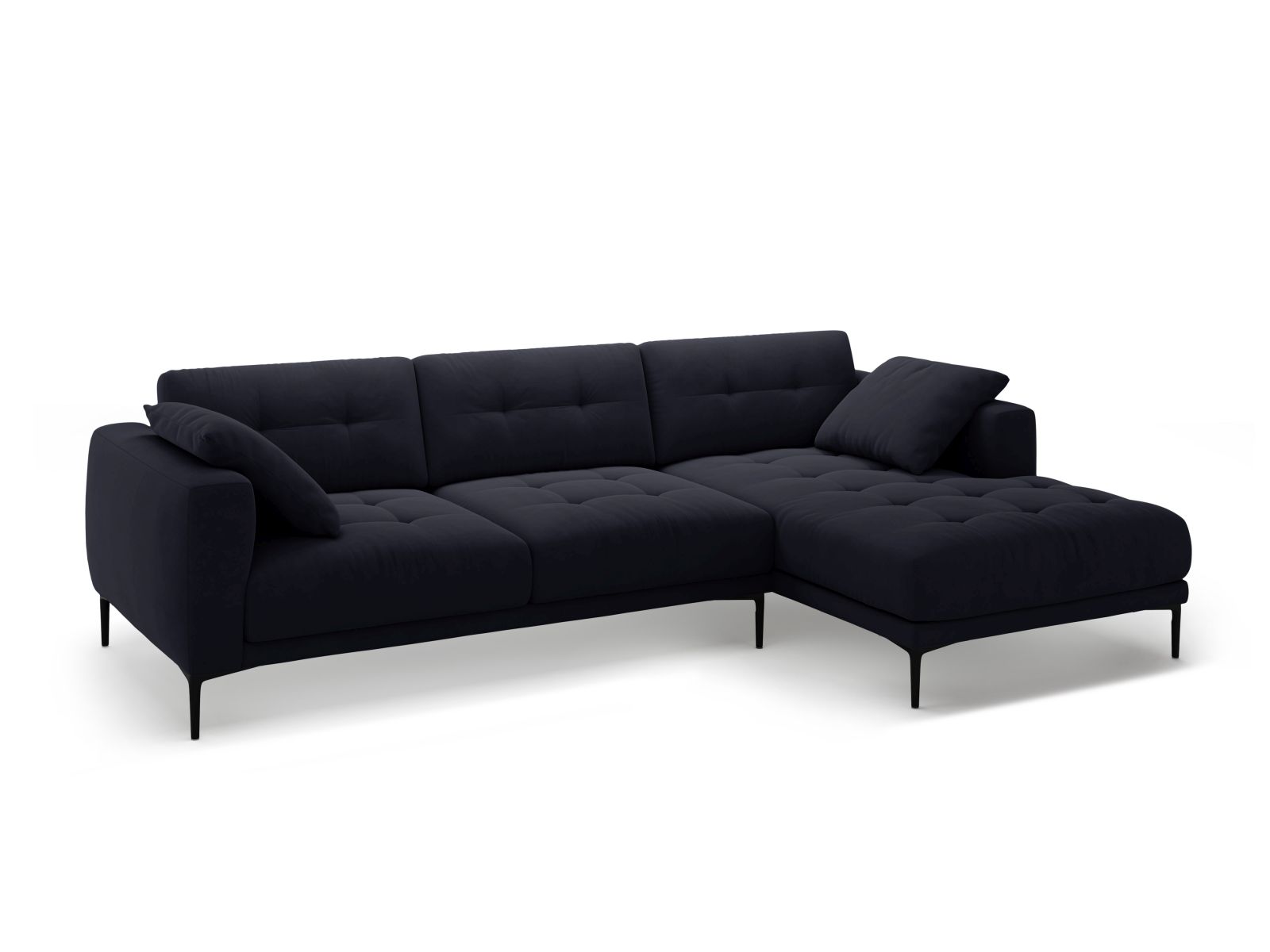 Right Velvet Sofa, "Bemy", 3 Seats, 291x174x86