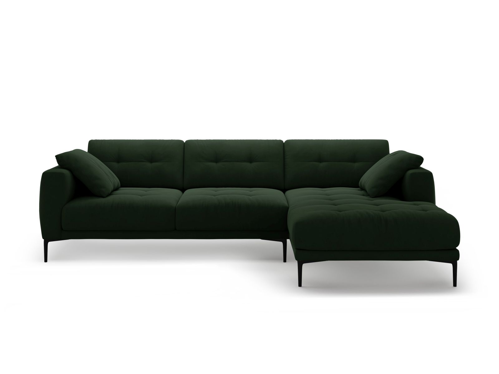 Right Velvet Sofa, "Bemy", 3 Seats, 291x174x86