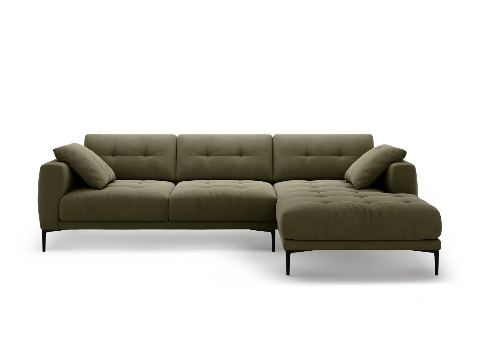 Right Velvet Sofa, "Bemy", 3 Seats, 291x174x86