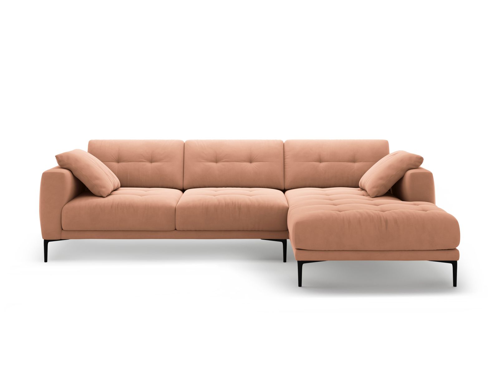 Right Velvet Sofa, "Bemy", 3 Seats, 291x174x86