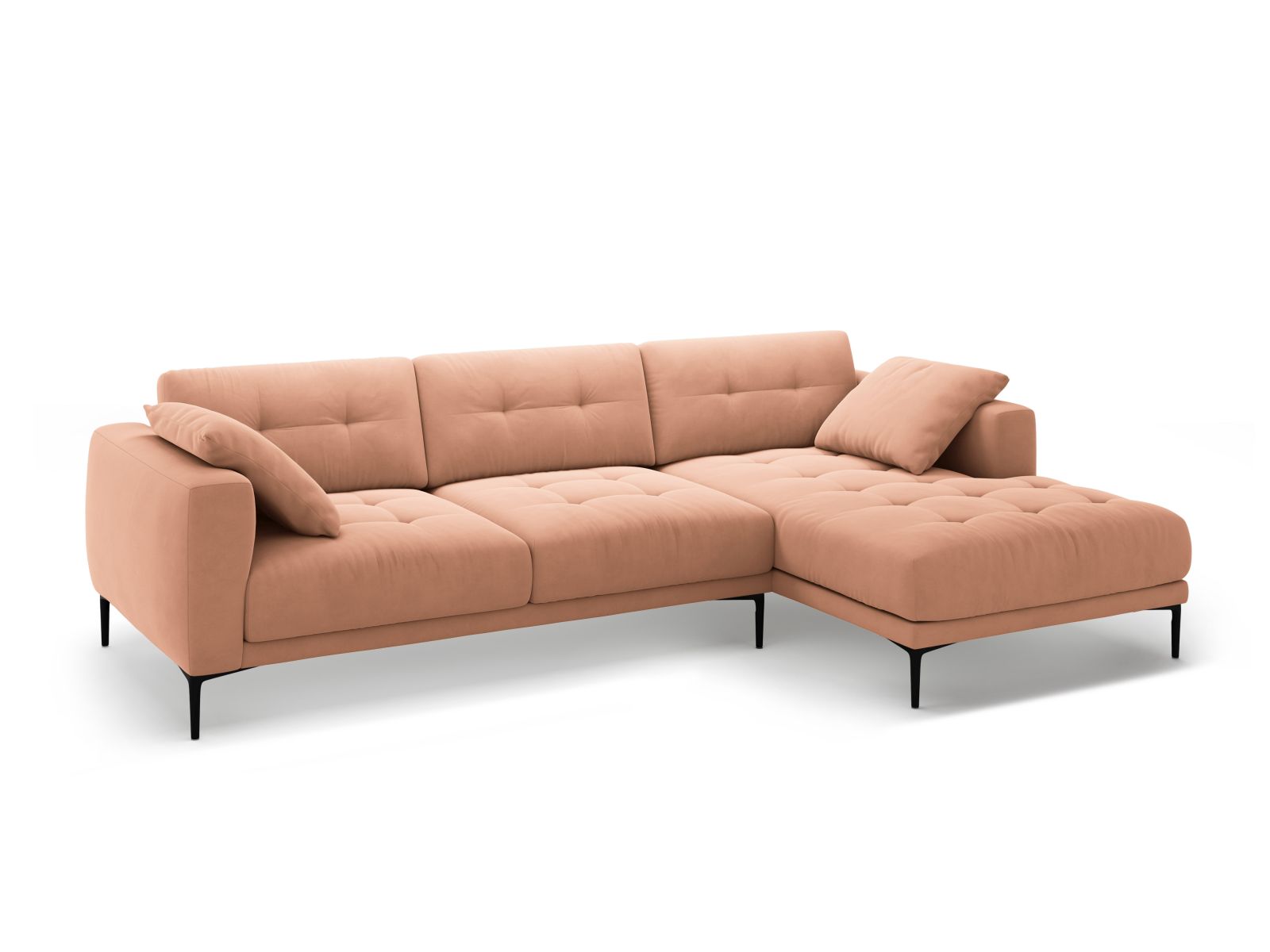 Right Velvet Sofa, "Bemy", 3 Seats, 291x174x86