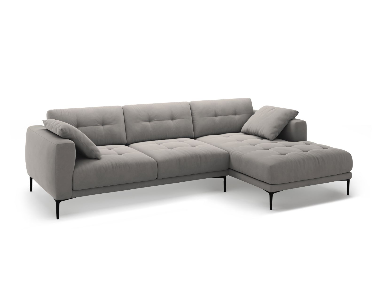 Right Velvet Sofa, "Bemy", 3 Seats, 291x174x86
