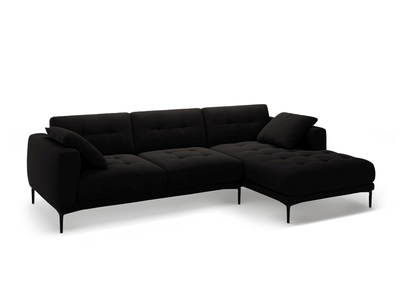 Right Velvet Sofa, "Bemy", 3 Seats, 291x174x86