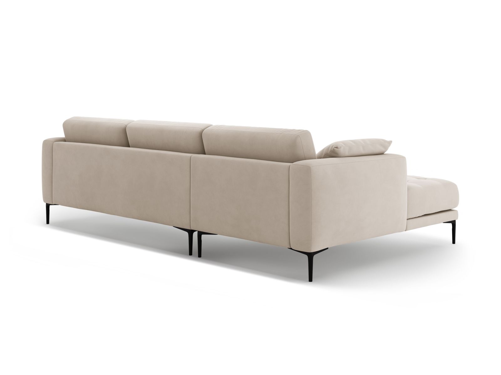 Left Velvet Sofa, "Bemy", 3 Seats, 291x174x86