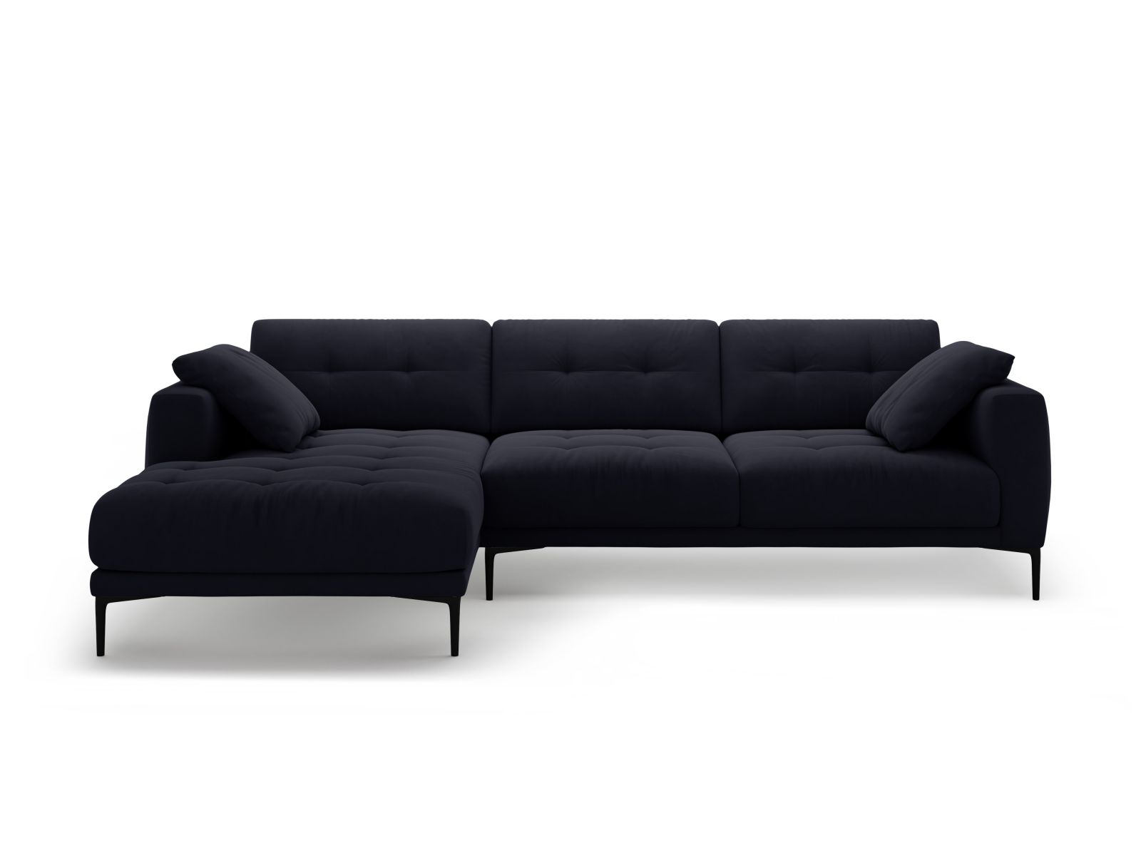 Left Velvet Sofa, "Bemy", 3 Seats, 291x174x86