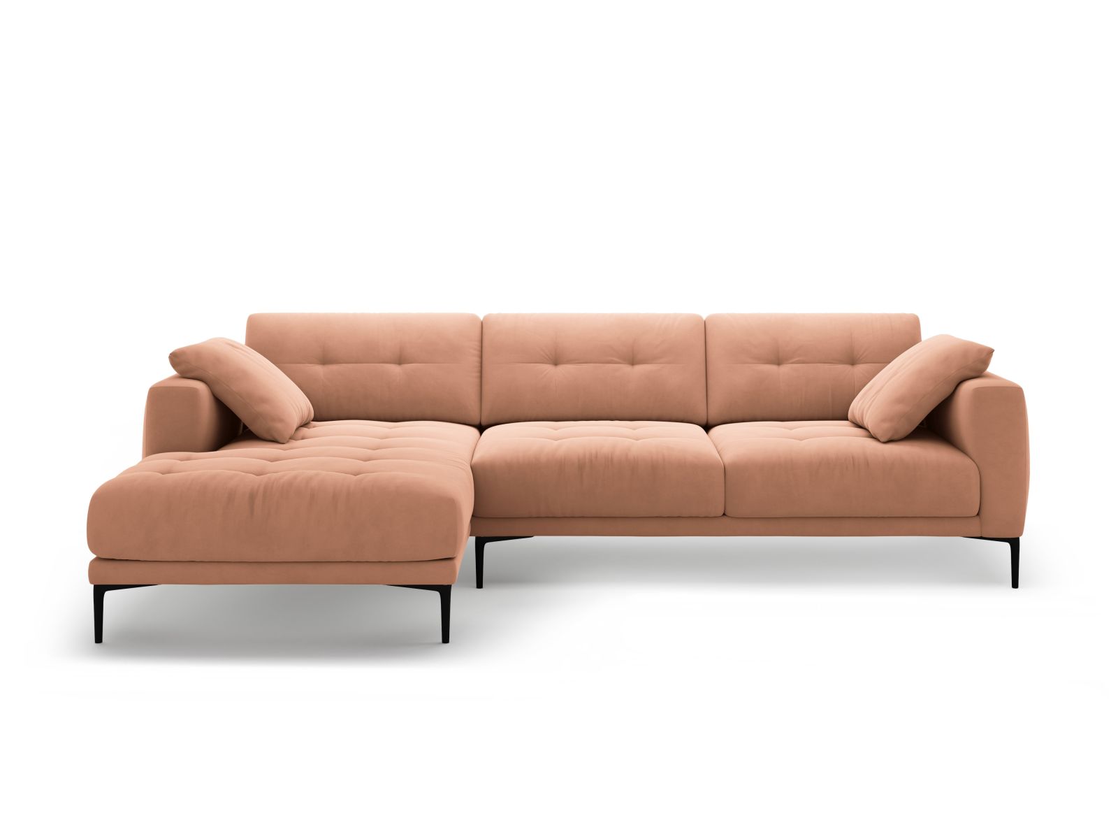 Left Velvet Sofa, "Bemy", 3 Seats, 291x174x86