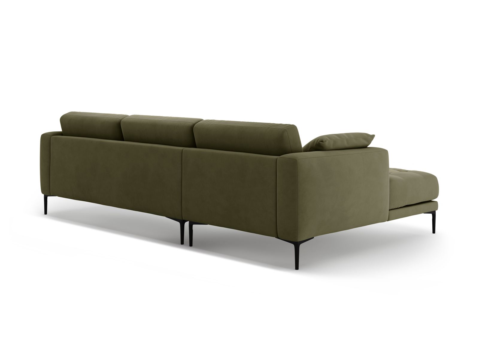 Left Velvet Sofa, "Bemy", 3 Seats, 291x174x86