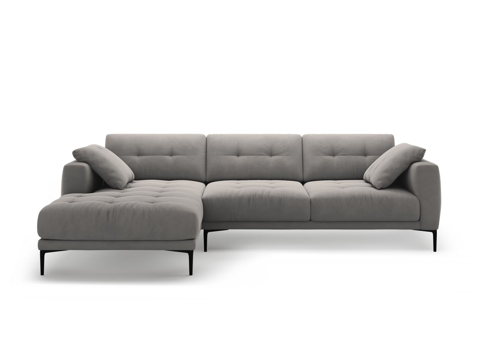 Left Velvet Sofa, "Bemy", 3 Seats, 291x174x86