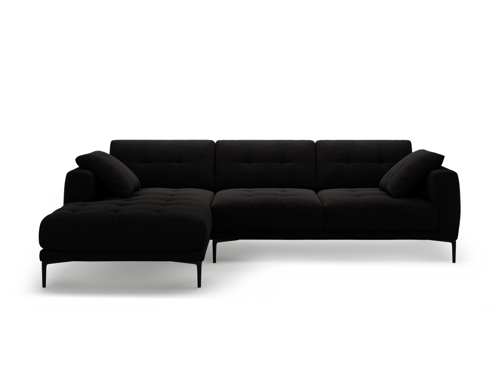 Left Velvet Sofa, "Bemy", 3 Seats, 291x174x86