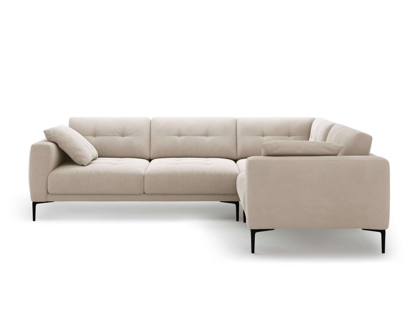 Right Velvet Sofa, "Bemy", 4 Seats, 282x194x86