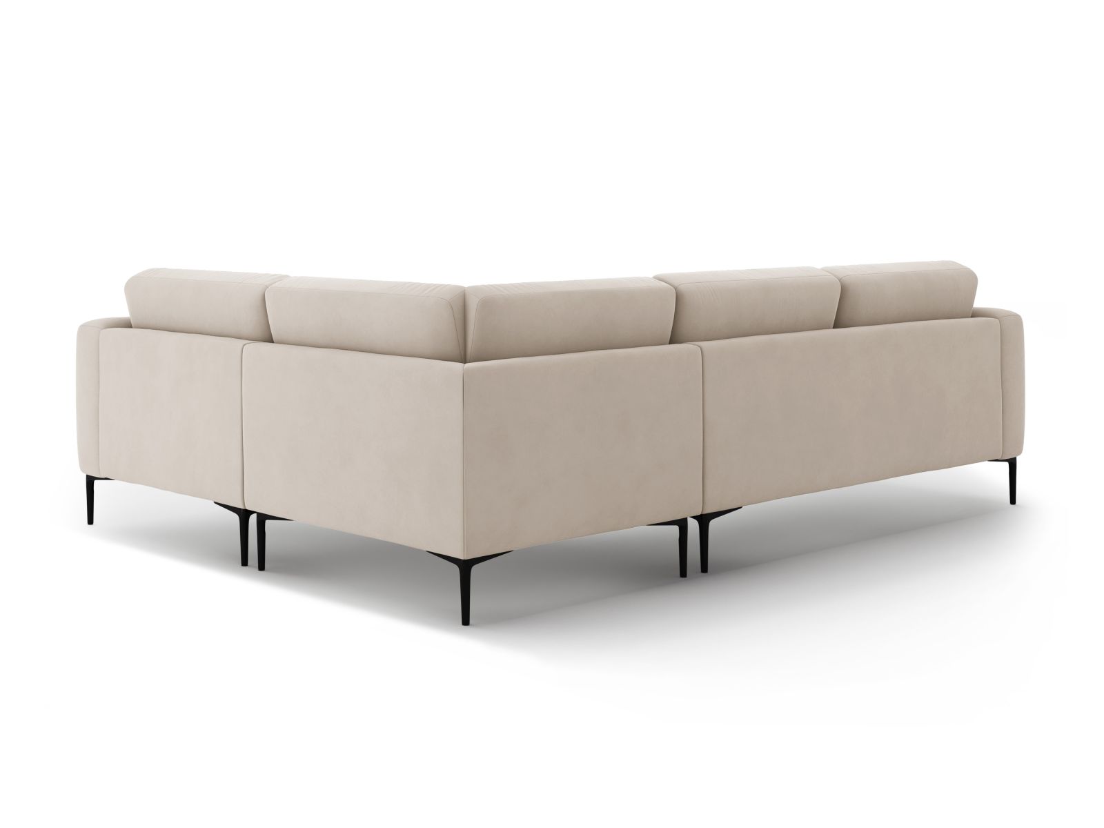 Right Velvet Sofa, "Bemy", 4 Seats, 282x194x86