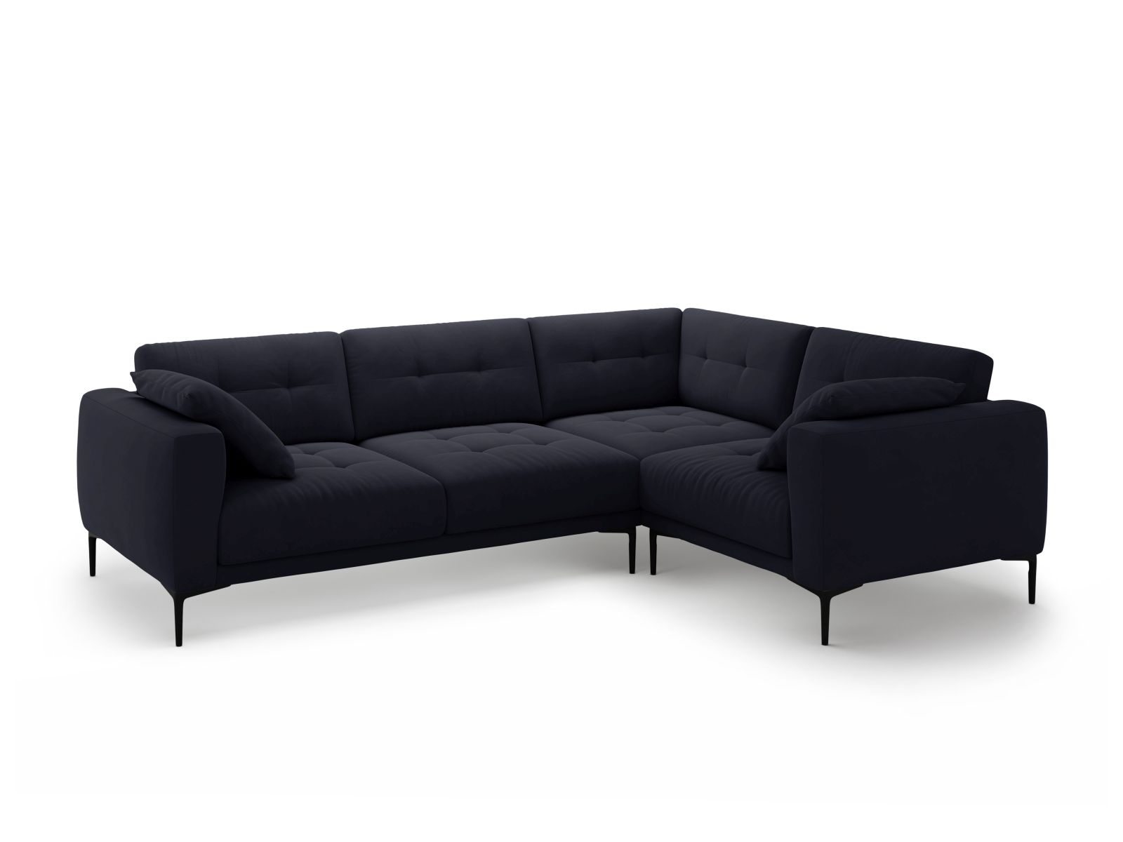 Right Velvet Sofa, "Bemy", 4 Seats, 282x194x86