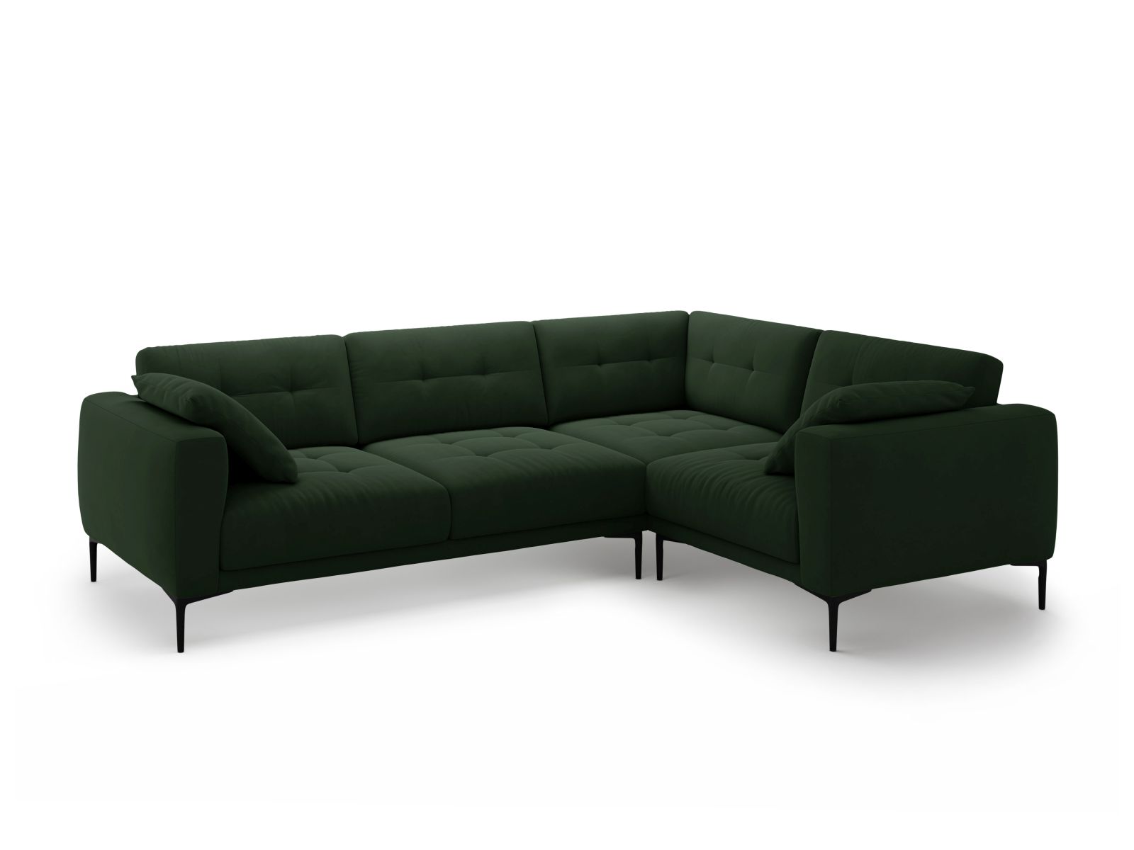 Right Velvet Sofa, "Bemy", 4 Seats, 282x194x86