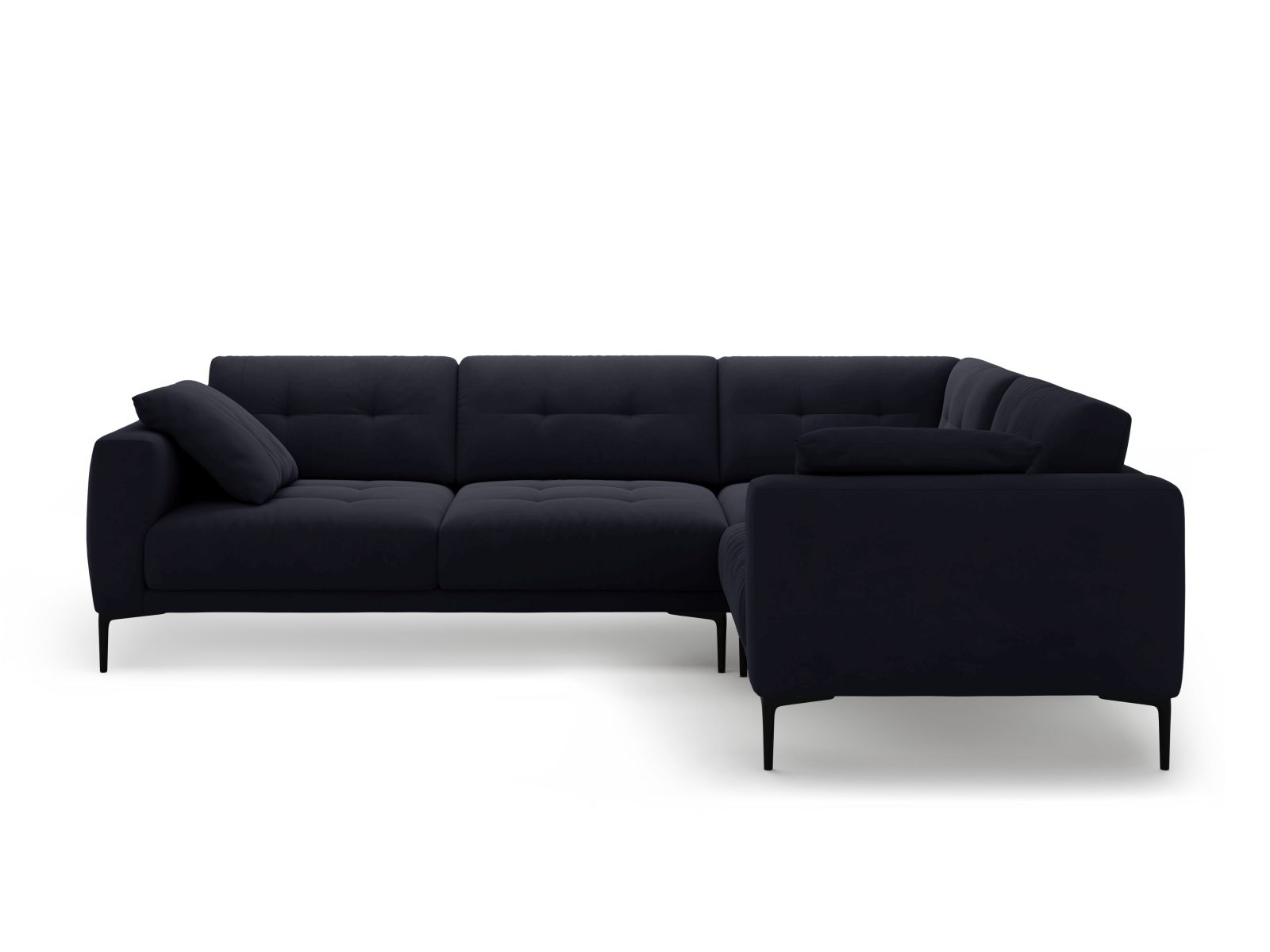 Right Velvet Sofa, "Bemy", 4 Seats, 282x194x86