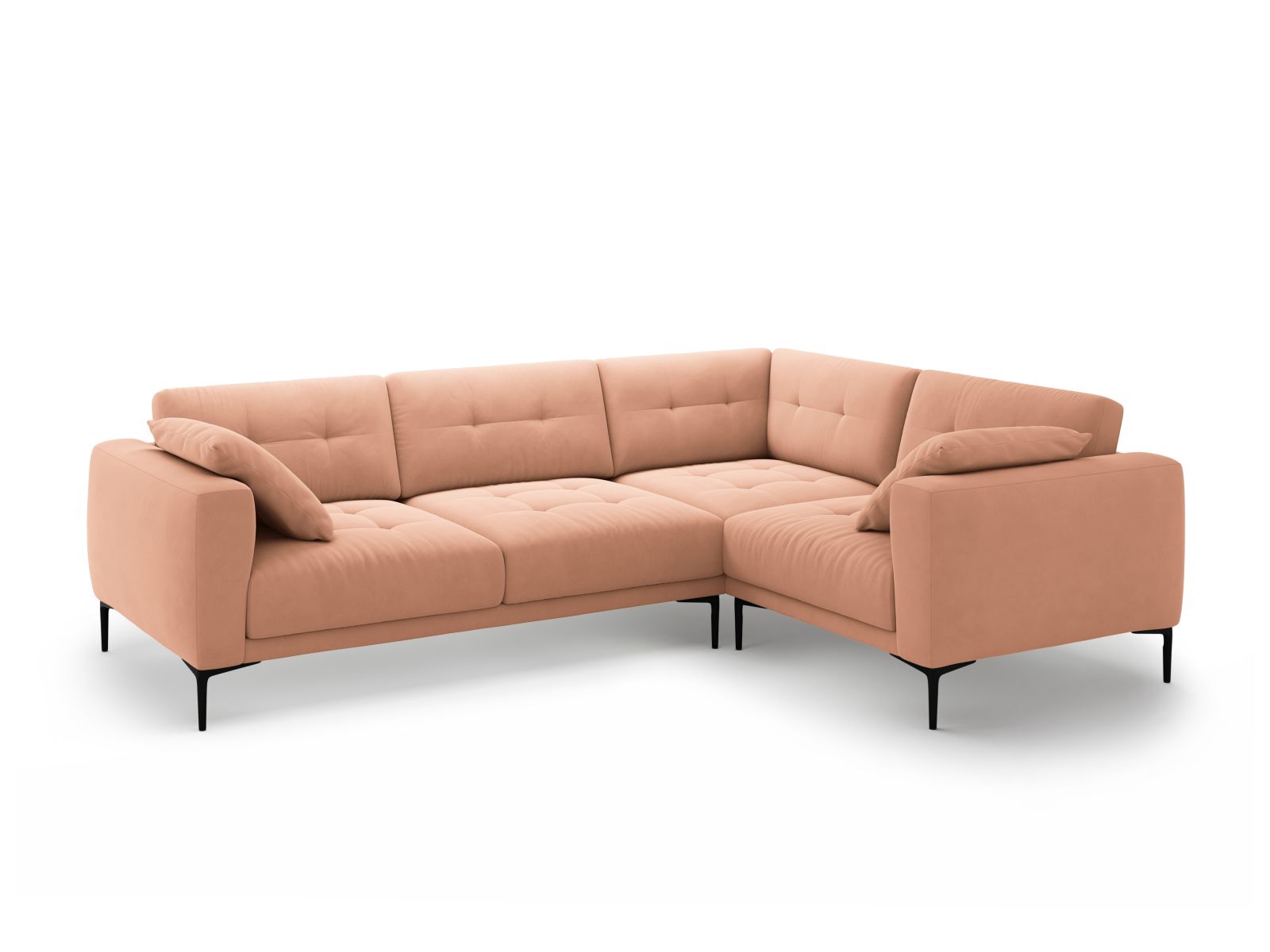 Right Velvet Sofa, "Bemy", 4 Seats, 282x194x86