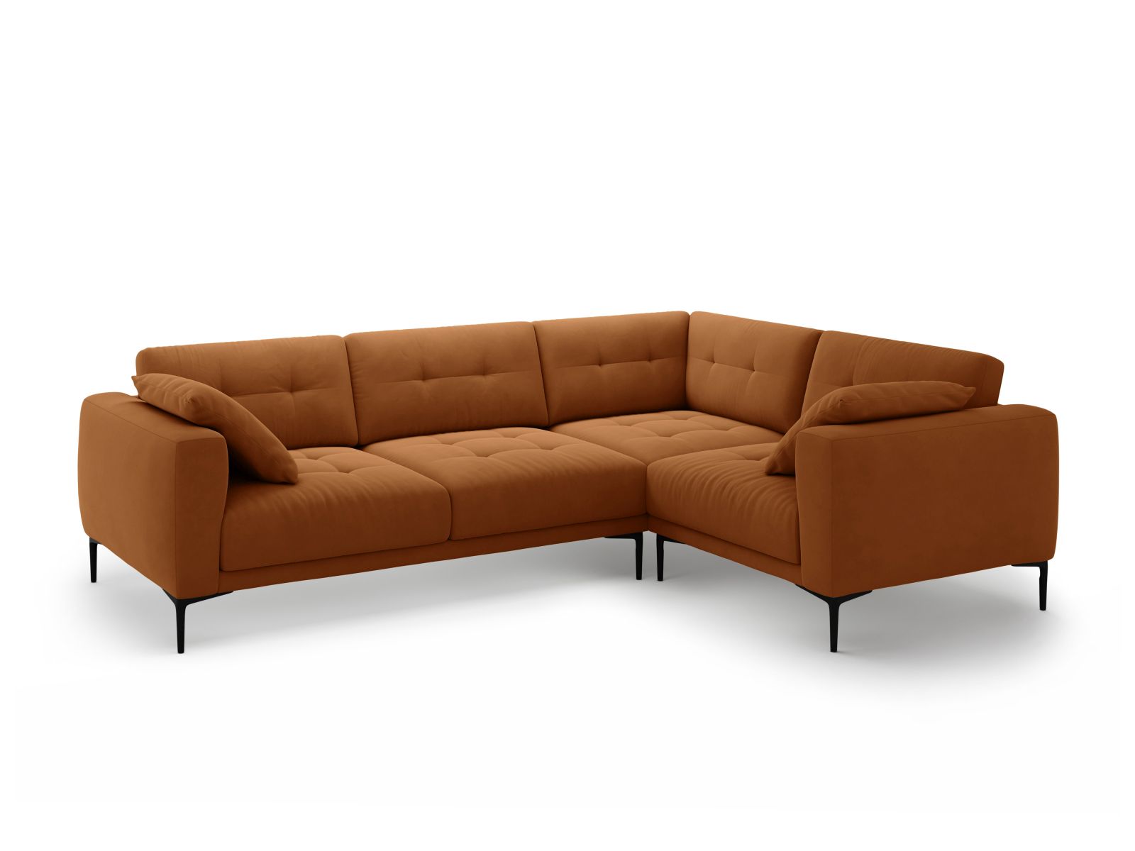 Right Velvet Sofa, "Bemy", 4 Seats, 282x194x86