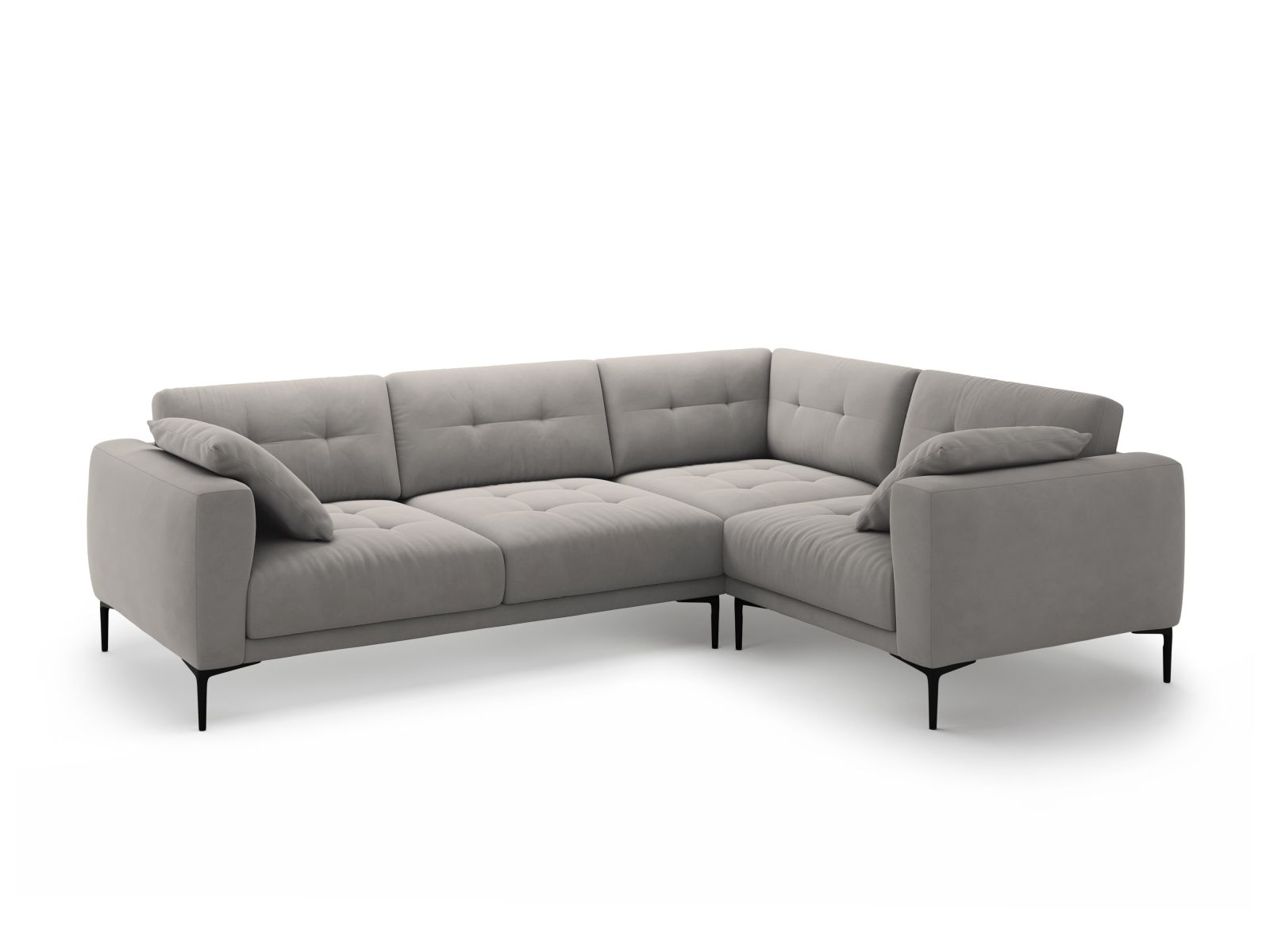 Right Velvet Sofa, "Bemy", 4 Seats, 282x194x86