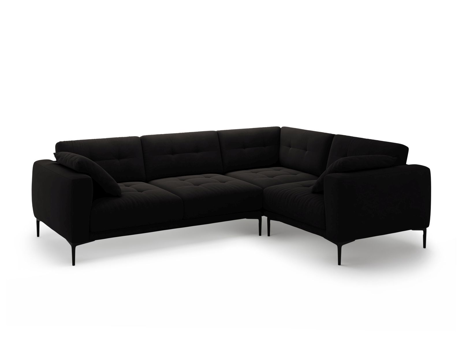 Right Velvet Sofa, "Bemy", 4 Seats, 282x194x86