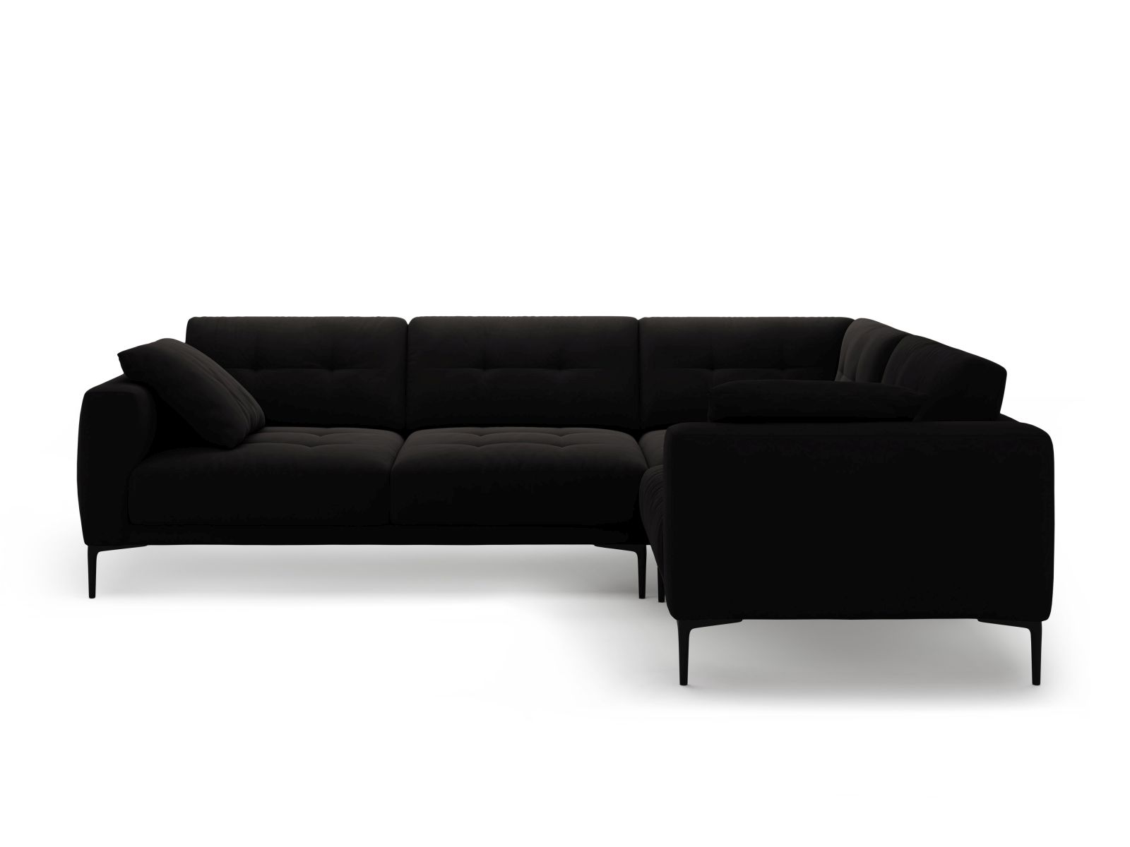 Right Velvet Sofa, "Bemy", 4 Seats, 282x194x86