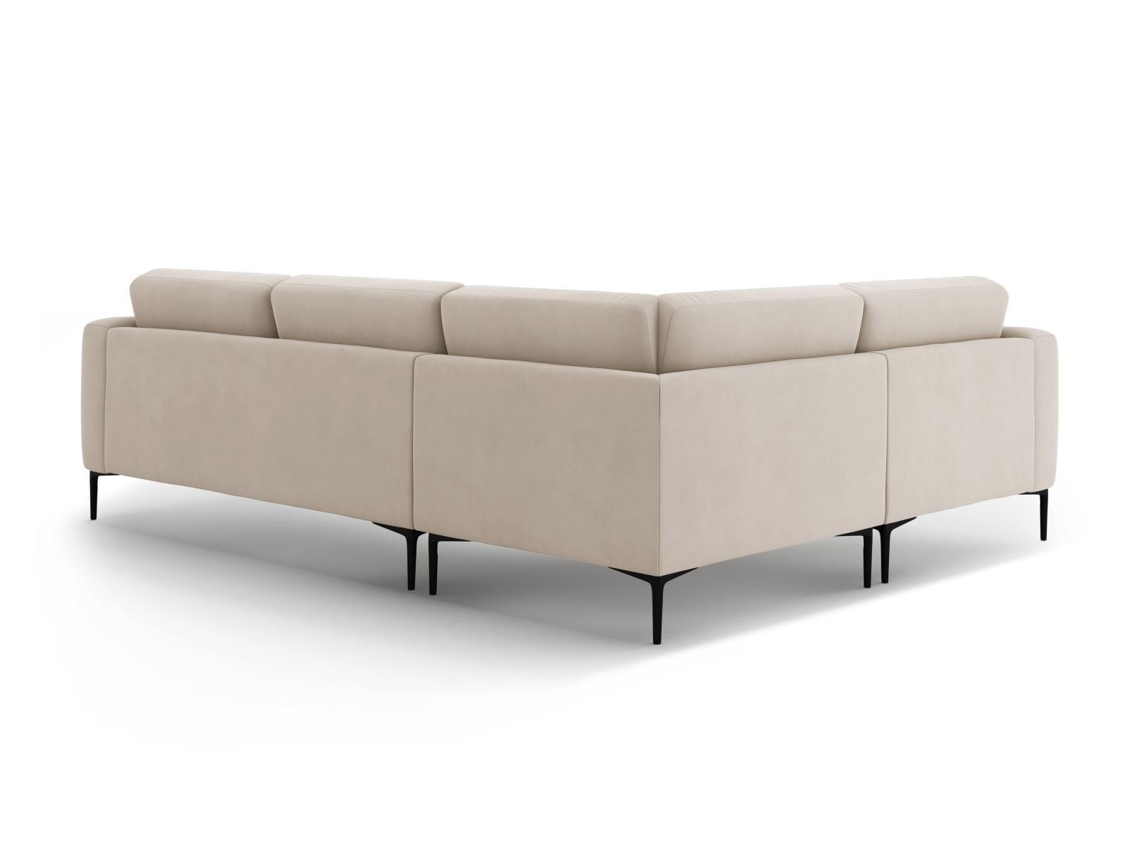 Left Velvet Sofa, "Bemy", 4 Seats, 282x194x86