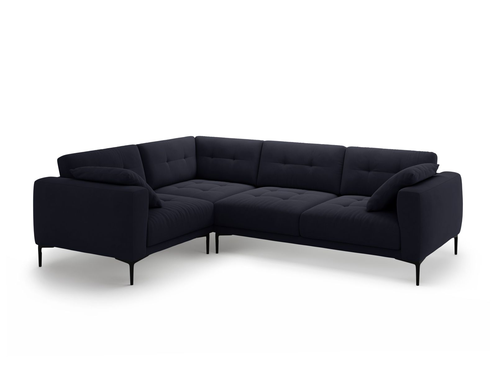 Left Velvet Sofa, "Bemy", 4 Seats, 282x194x86