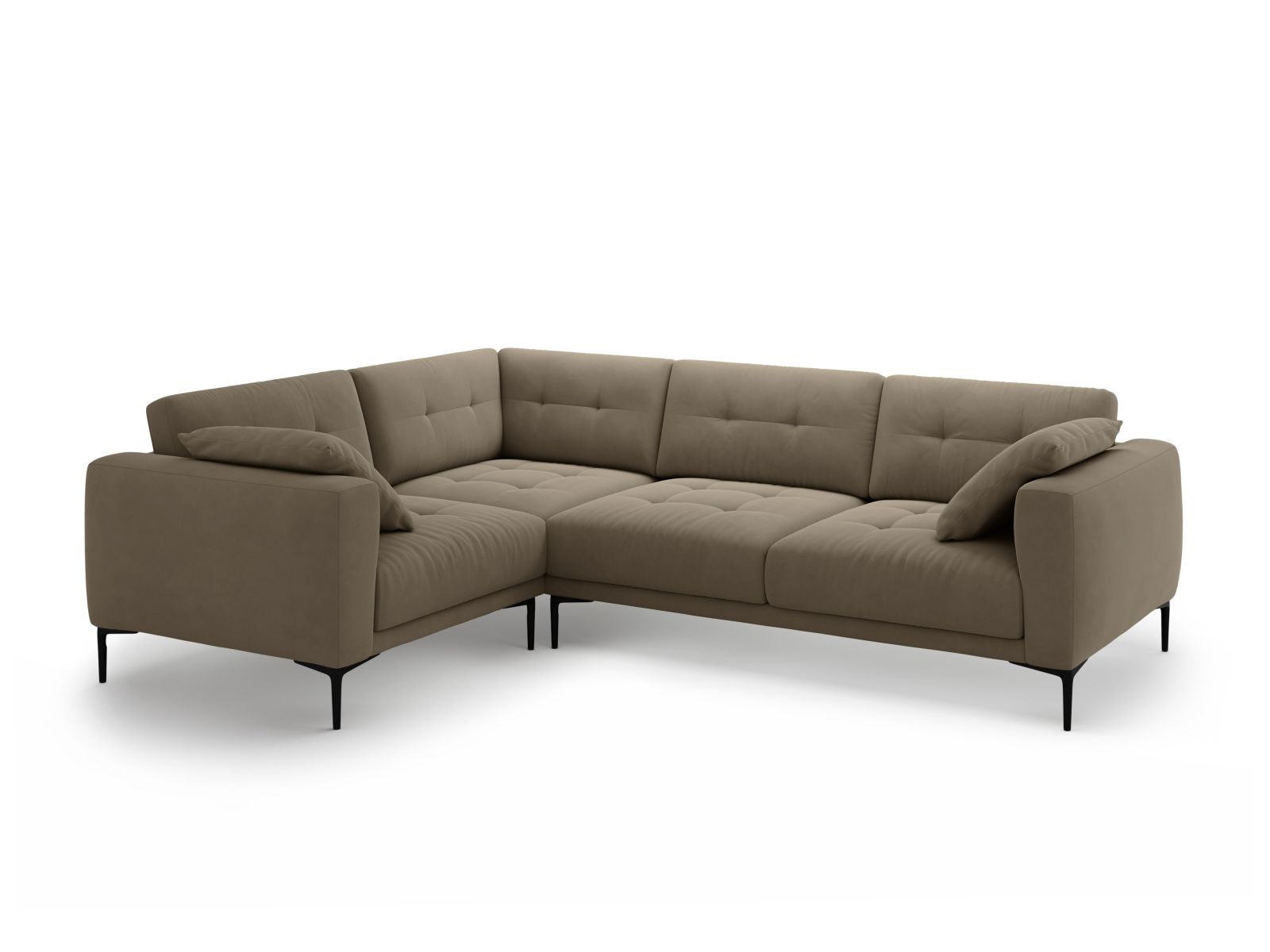 Left Velvet Sofa, "Bemy", 4 Seats, 282x194x86