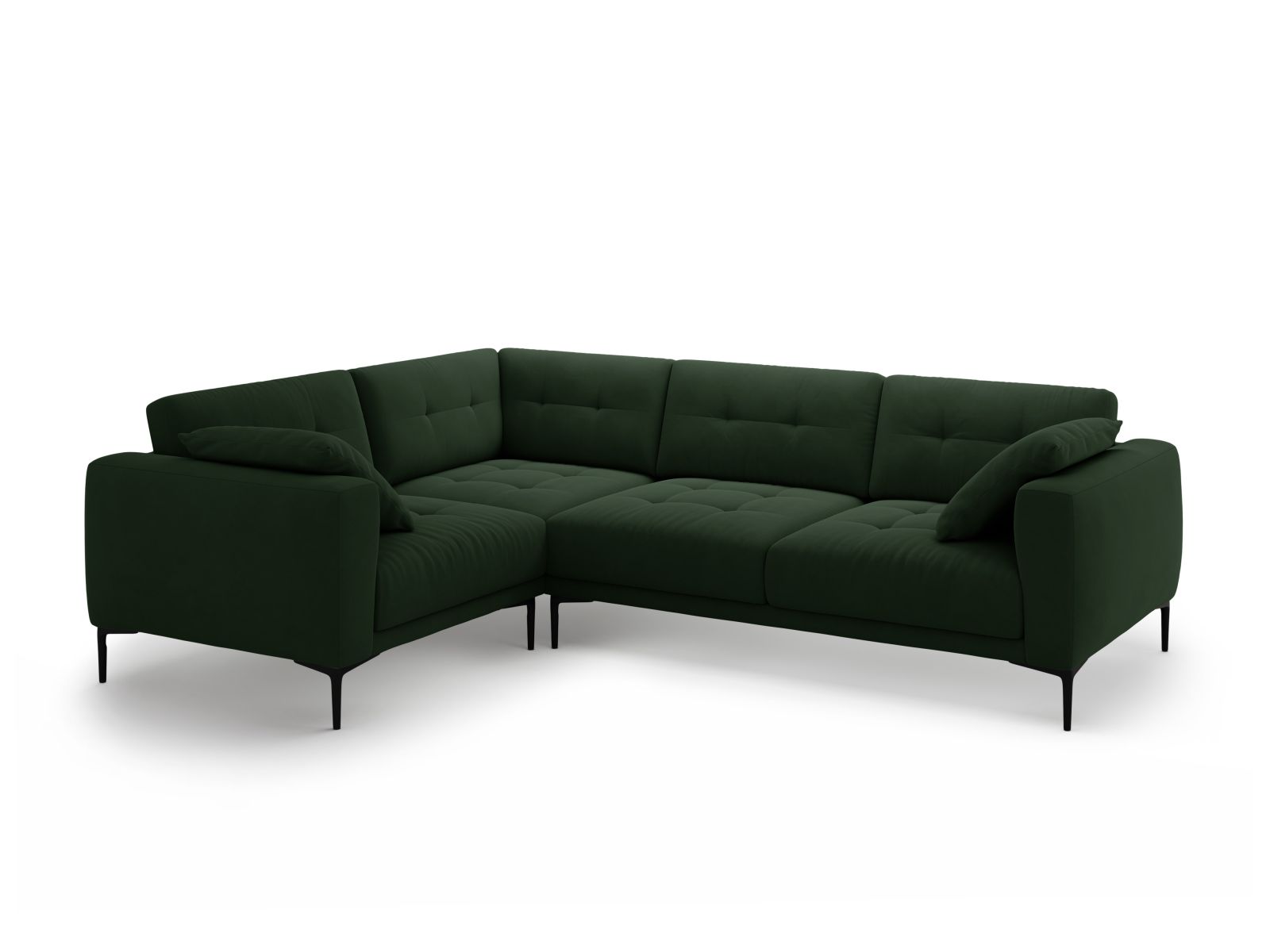 Left Velvet Sofa, "Bemy", 4 Seats, 282x194x86